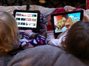watching cartoon
