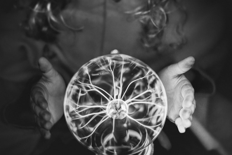 psychic uses crystal ball